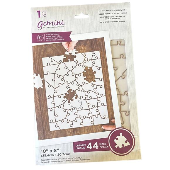 Gemini 10" x 8" Abstract Jigsaw Puzzle Die - NEW - Picture 1 of 2